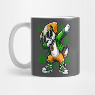 St. Patrick's Day funny Dog Dabbing Mug